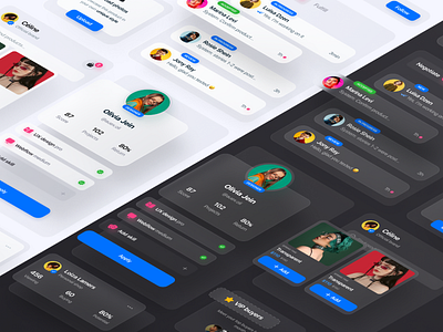 UI components , switch light / dark mode app app design cards cards design chat dark dark light dark light mode dark ui elements isometric present like a pro pro switch mode ui ui components ui design ui elements