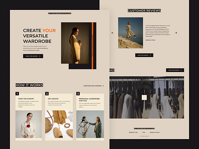 Fashion Landing Page caddiesoft design fashion fashion design landing page norge norway survey web design