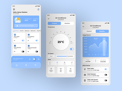Smarthome App Exploration graphic design motion graphics ui