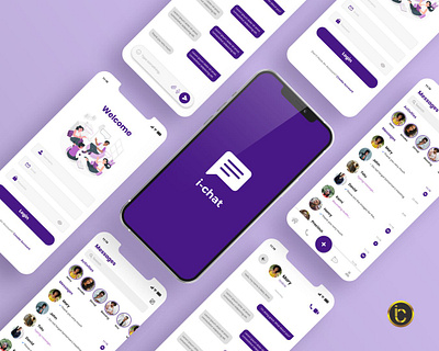 Communication App app design ui ux web