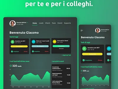Space CRM - CRM Concept clients crm design ui