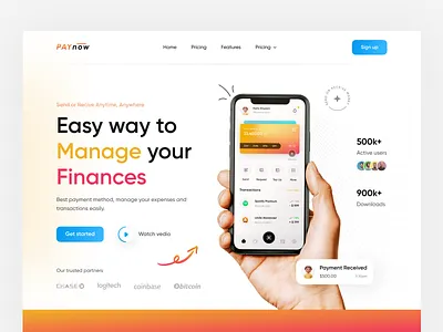 Finance Web Design banking banking website branding card design colors credit card finance fintech web design fintech website graphic design illustration landing page minimal online bankign ui ux wallet website web web page website