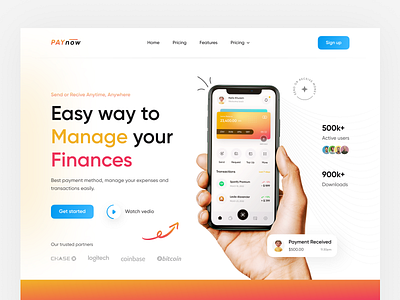 Finance Web Design banking banking website branding card design colors credit card finance fintech web design fintech website graphic design illustration landing page minimal online bankign ui ux wallet website web web page website