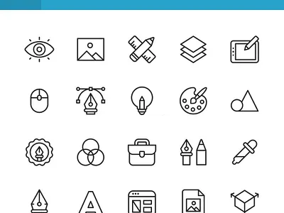 Website Icons branding graphic design