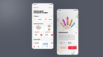 Firework UI adobe xd app figma firecracker firecracker ui firecrackers firework firework ui fireworks graphic design ui ui design ux ux design