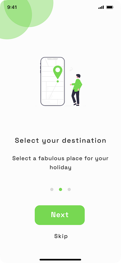 Onboarding screen 2 design figma ui