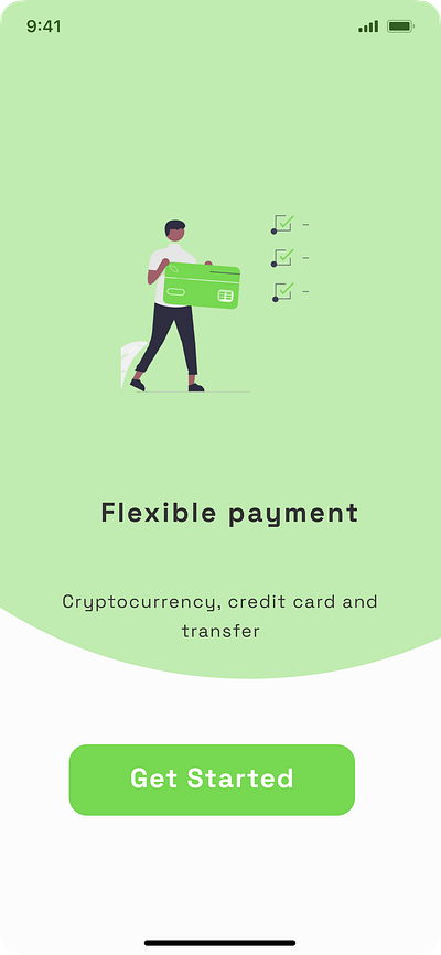 Onboarding screen 3 design figma ui