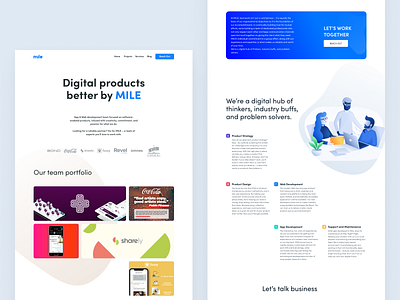 mile.dev website landing page ui uiux web design website