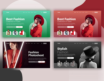 Fashion Header Design dress fashion figma graphic design landing page ui uidesign uxui website