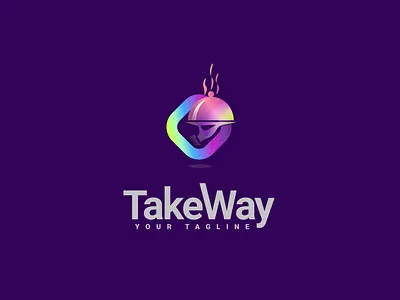 Takeway Logo 3d animation christeena chumma chumma.design design graphic design illustration illustrator logo motion graphics ui