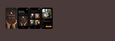 COFFEE LUXE APP app branding design illustration logo typography ui ux
