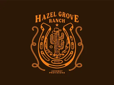HAZEL GROVE RANCH / T -SHIRT GRAPHIC apparel brand art work branding cactus cattle clothing brand cowboy cowboy life design fashion graphic design graphic tee grit illustration lettering livestock ranch t shirt texas