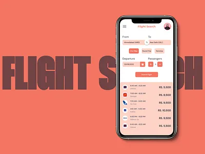 Flight Search DailyUI 068 app design daily ui 068 daily ui inspiration dailyui dailyui 068 flight booking flight booking ui flight search mobile app design mobile app ui design mobile ui design product app design ui