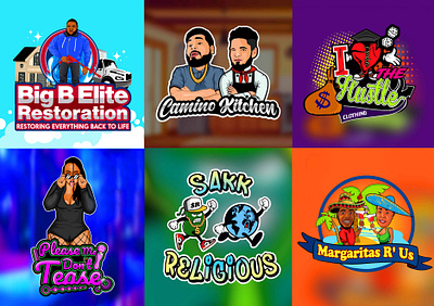 Mascot logos design graphic design illustration logo vector
