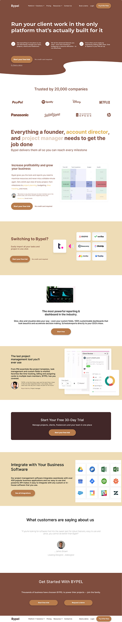 Landing page design figma landing page ui