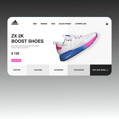 Adidas app branding design illustration logo ui ux vector