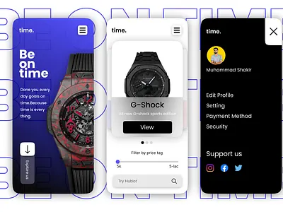 Watch Store app branding design graphic design illustration logo typography ui ux vector