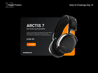 Daily UI Challenge - Day 12 app challenge commerce dailyui design graphic design headset item mobile shipping shop steelseries ui ux