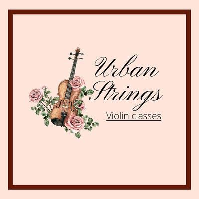 Violin Classes Logo branding graphic design logo