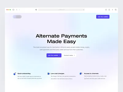 Waitlist landing page - Fintech web application design fintech landingpage minimal typography ui uidesign uiuxdesign ux ux ui waitlist web