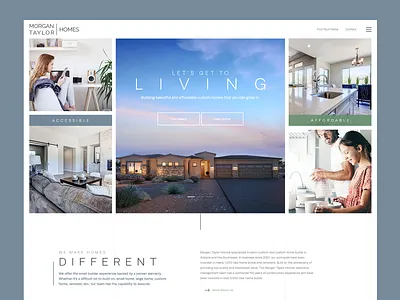 Custom Home Builder builder clean custom homes home homes house houses minimal modern sage simple teal ui user experience user interface design ux web design website white