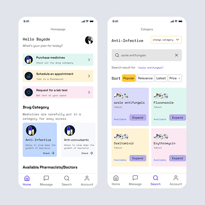 Telemedicine Mobile App app design typography ui ux
