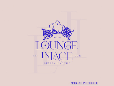 Lounge In lace Logo Design brand identity branding design graphic design illustration logo logo design logo illustration logo mark mark monogram typography