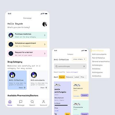 Telemedicine Mobile App app design typography ui ux
