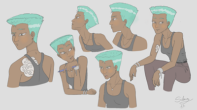 Matilda - character design character design character for animation clip studio paint concept art concept artist digital art digital artist expression sheet mouth chart opnetoworkanimation selenioz art