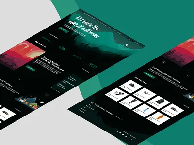 The Outdoor Co. Design branding design logo ui ux website