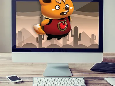 Cute Fox 2D Game Asset Sprites 2d