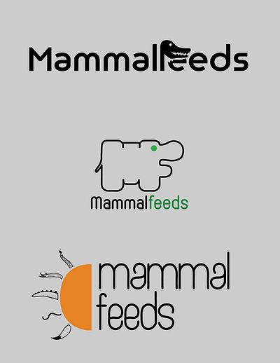 Mammal Feeds branding design graphic design logo logo design