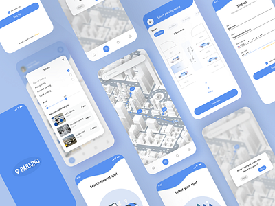 Parking Mobile app apps design bike park booking car parking clean design minimal mobile mobile app mobile design mobile ui ux park app parking parking booking app parking mobile app parking space parking spot parking ui parking zone ui ux