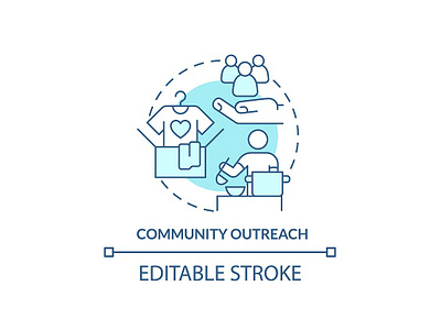 Community outreach svg concept icon by bsd studio on Dribbble