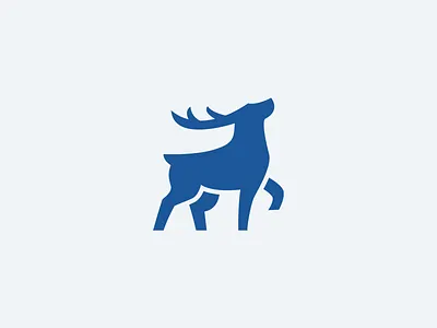 Deer Logomark animal brand identity deer logo mascot