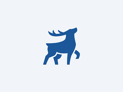 Deer Logomark animal brand identity deer logo mascot