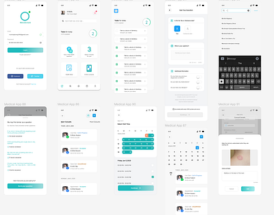 Online Health Care App Design doctor fullappdesign health medical mobile design patient ui