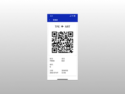 Daily UI :: 024 - Boarding Pass boarding pass daily ui design material 2 mobile