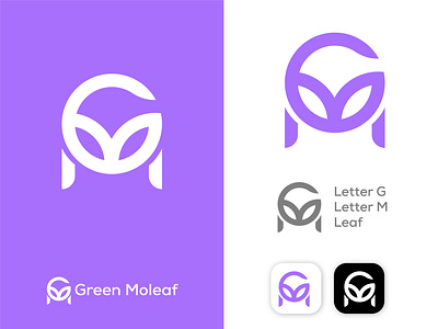 Green Moleaf Logo brand logo branding company logo design graphic design illustration logo logo design modern logo typography ui unique logo l ux vector