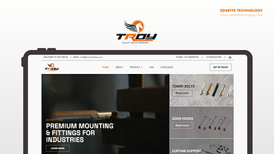 Troy Metal – Precision Mounting & Fitting Solutions nextjs react ui website zenbyte technology