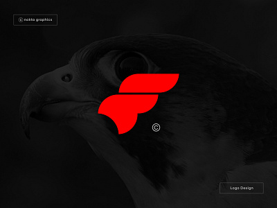 F + Falcon/Eagle logo automotive aviation branding eagle f f eagle logo f letter logo falcon flight graphic design icon identity logo logos mark modern logo speed sports symbol technology