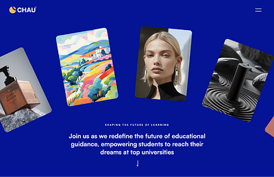 CHAU - Branding 3d ai animation app art branding education future graphic design logo motion graphics reach students ui ux