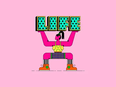 Trying to handle it! 2d art adobe illustrator behance character character design character designer colorfu illustration design dribbble flat design flat illustration freelance illustrator illustration illustrator procreate sport vector typography vector vector art women vector