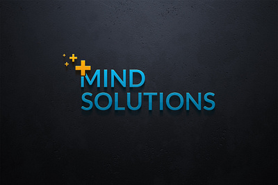 Mind Solutions logo brand identity brand logo graphic design lettering logo letters logo logo logo design luxury logo mind minimal logo modern logo solutions