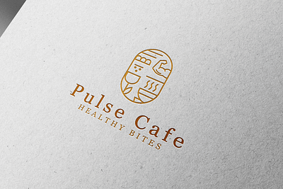 Pulse café logo branding cafe logo design graphic design logo logo branding logo design luxury logo minimal logo restaurant logo