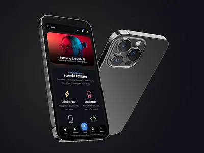 Duo Mobile | Multipurpose Mobile Kit & PW Template android app colorful shadows colors daily ui dark mode dark neon design ios iphone mobile neon neon images neon shadows neon ui sidebar slider ui ui design ui ux