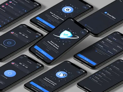 smart vpn app design apn apnapp appdesign appui figma graphic design ios mobileui uidesign uiux web design