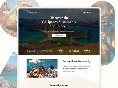 Wild Nectar Landing Page and PMAX ad ads branding design funnel galapagos graphic design landing page logo luxury meta page pmax search strategy sustainable travel vector website wild nectar