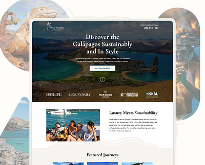 Wild Nectar Landing Page and PMAX ad ads branding design funnel galapagos graphic design landing page logo luxury meta page pmax search strategy sustainable travel vector website wild nectar