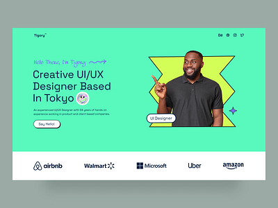 Personal Portfolio Website branding design illustration landing page neubrutalism personal personal portfolio personal website portfolio website ui ux